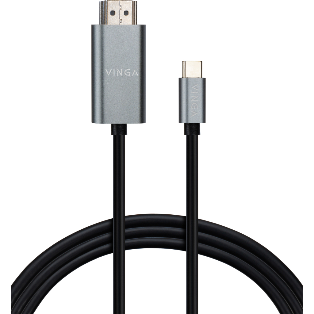 Кабель мультимедійний USB-C to HDMI 1.5m v1.4 4K30Hz Vinga (VCPVCCH1415) - фото 1