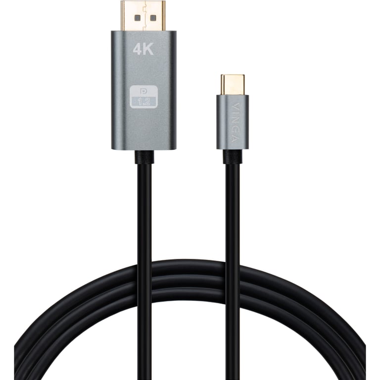 Кабель мультимедійний USB-C to DisplayPort 1.5m v1.2 4K60Hz Vinga (VCPVCCD1215) - фото 1