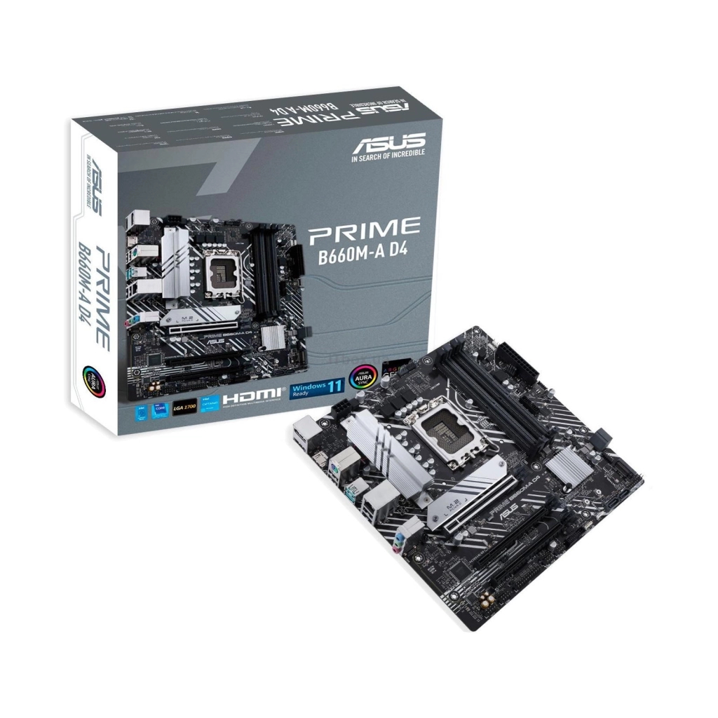 Материнська плата ASUS PRIME B660M-A D4-CSM - фото 2 Материнська плата ASUS PRIME B660M-A D4-CSM - фото 2