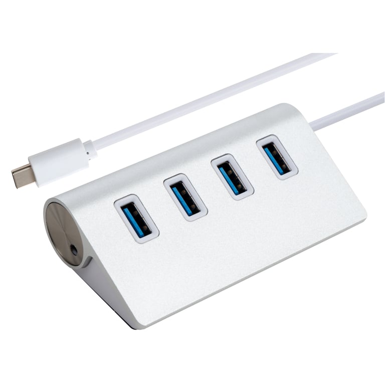 Концентратор Vinga Type-C to 4*USB3.0 1.0m cable aluminium (VCPHCU304) - фото 1