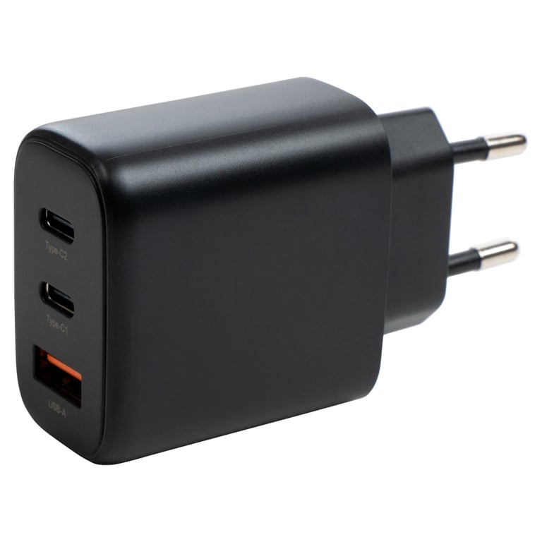 Зарядний пристрій Vinga GaN 65W PD+QC 2C1A ports Wall Charger (VCPCHCCA65B) - фото 2