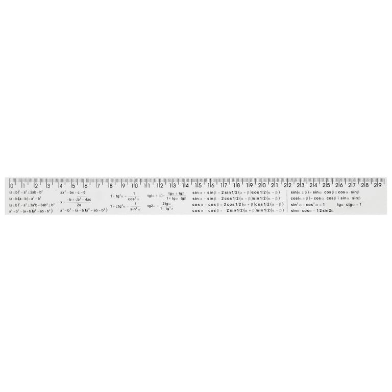 Лінійка Economix 30 см алгебраїчні формули, друкована (E81330-03)