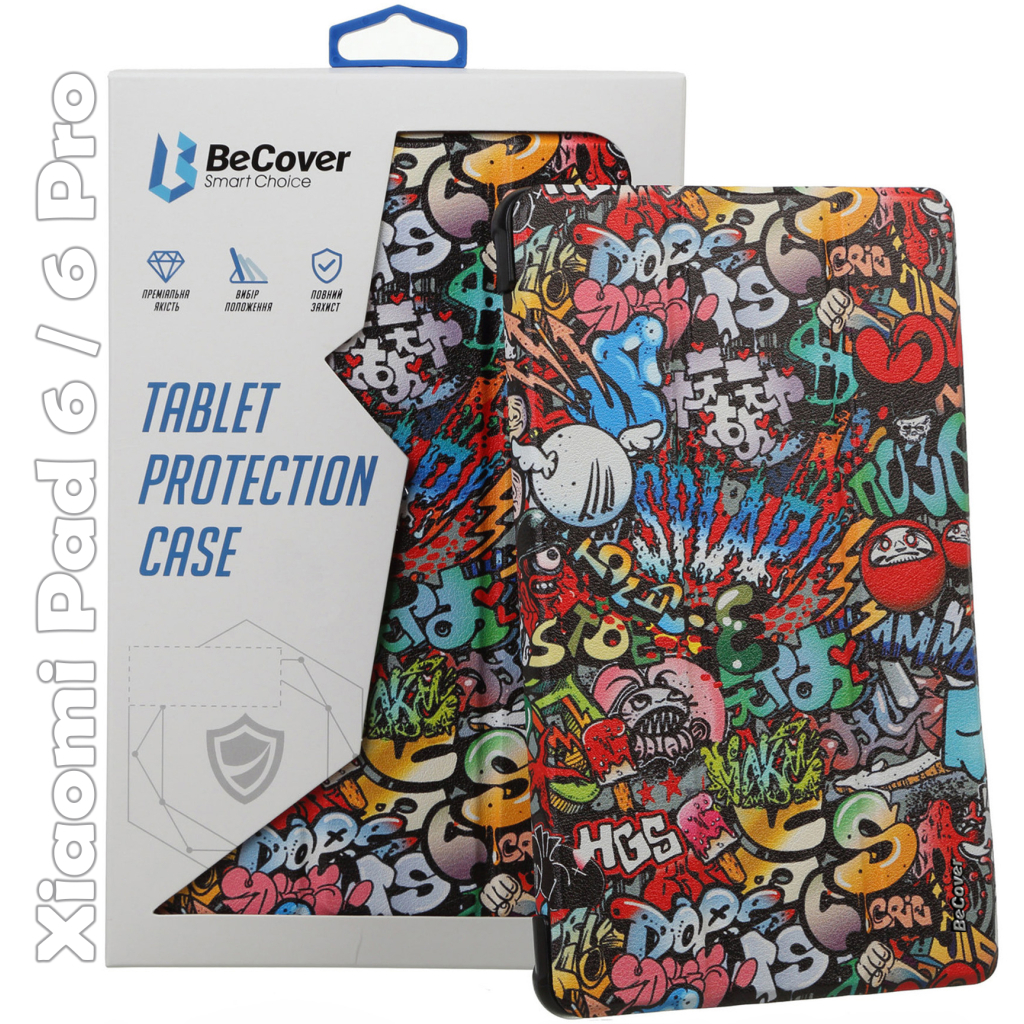 Чохол до планшета BeCover Smart Case Xiaomi Mi Pad 6 / 6 Pro 11" Graffiti (709496) - фото 1 Чохол до планшета BeCover Smart Case Xiaomi Mi Pad 6 / 6 Pro 11" Graffiti (709496) - фото 1
