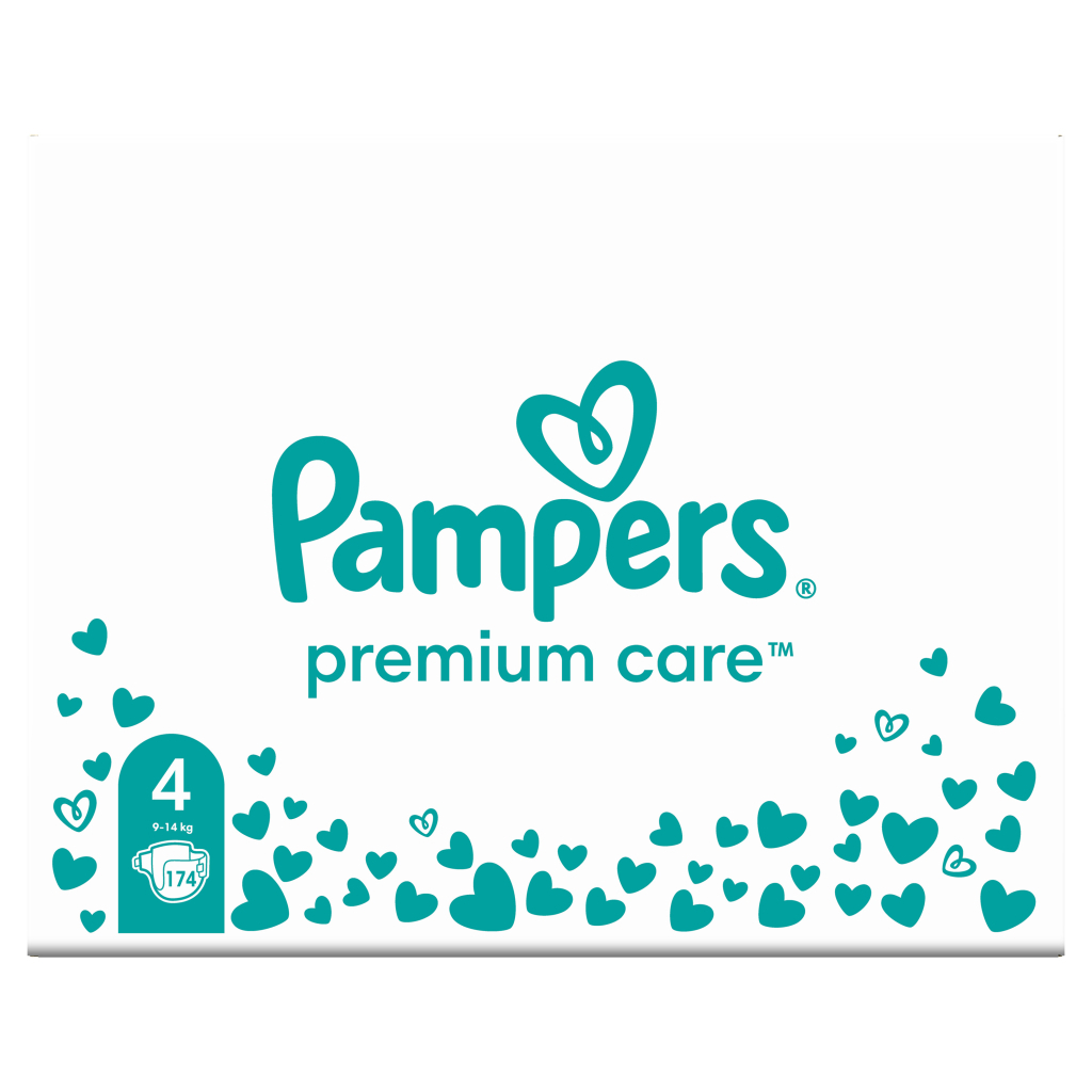 Підгузки Pampers Premium Care Розмір 4 (9-14 кг) 174 шт (8006540855935) - фото 2 Підгузки Pampers Premium Care Розмір 4 (9-14 кг) 174 шт (8006540855935) - фото 2