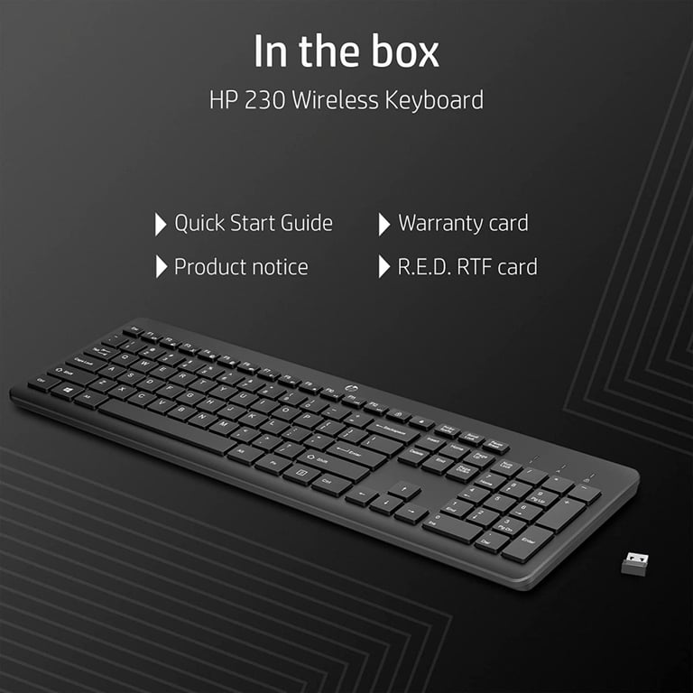 Клавіатура HP 230 Wireless UA Black (3L1E7AA) - фото 2