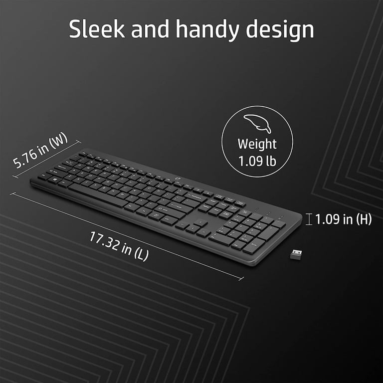Клавіатура HP 230 Wireless UA Black (3L1E7AA) - фото 4