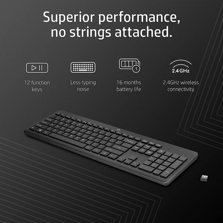 Клавіатура HP 230 Wireless UA Black (3L1E7AA) - фото 5