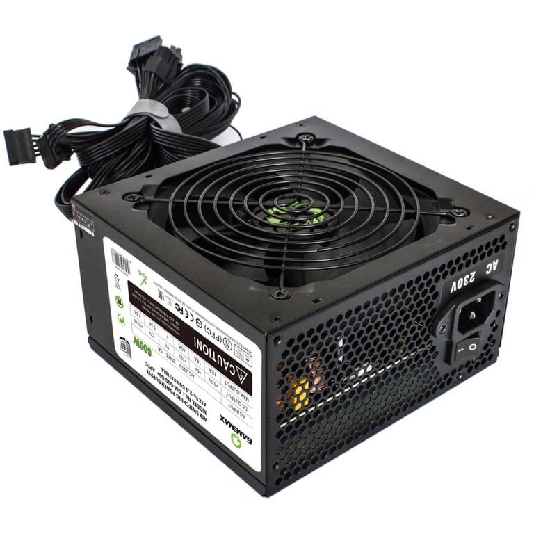 Блок живлення Gamemax GM-600 80+ APFC Black - фото 2