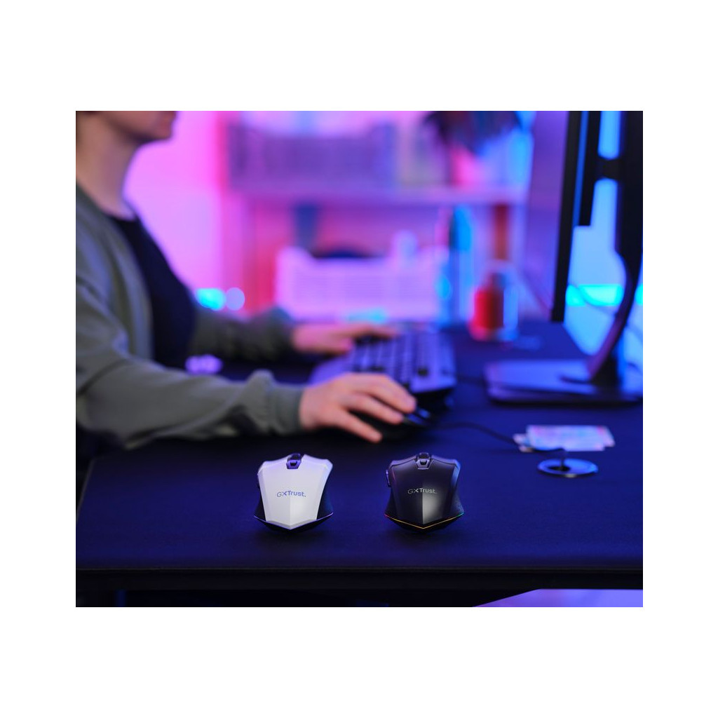 Мишка Trust GXT 110 Felox RGB Wireless White (25069) - фото 11 Мишка Trust GXT 110 Felox RGB Wireless White (25069) - фото 11