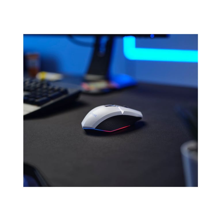 Мишка Trust GXT 110 Felox RGB Wireless White (25069) - фото 2
