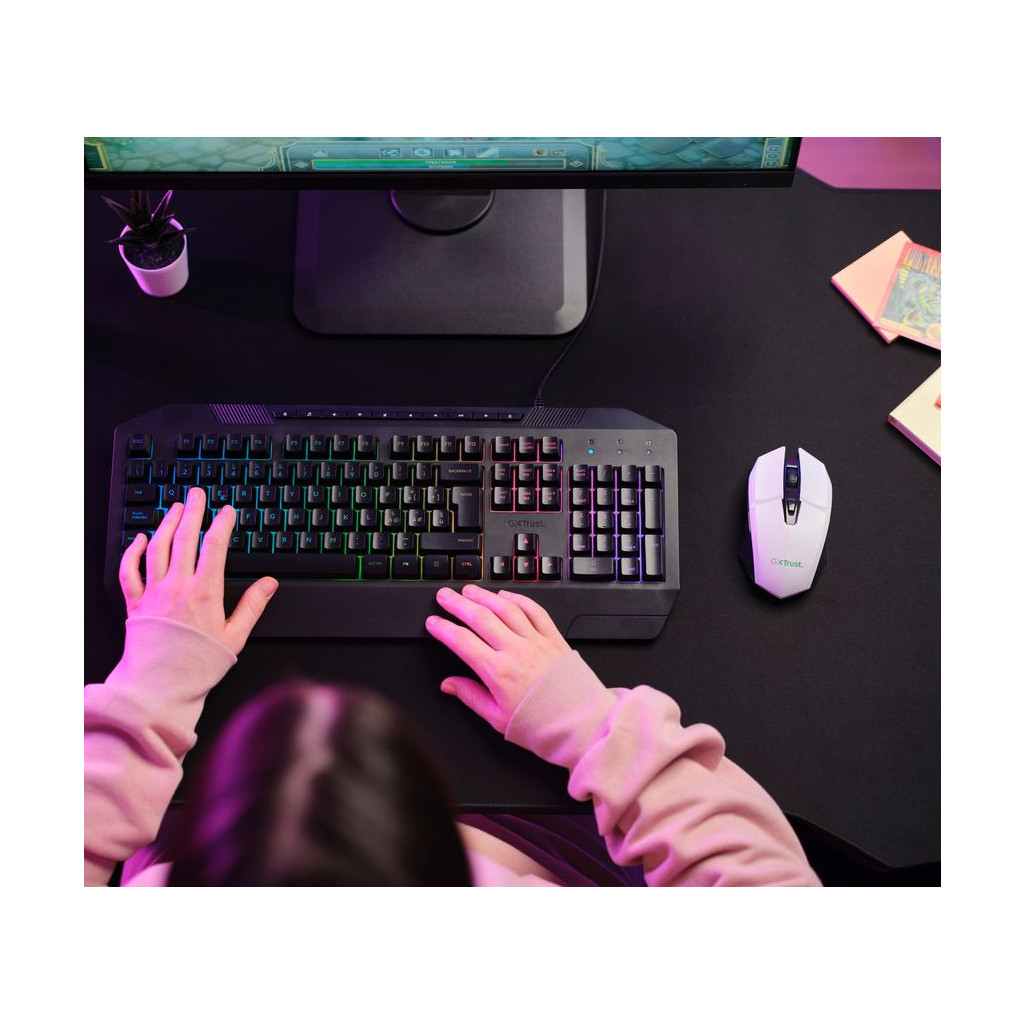 Мишка Trust GXT 110 Felox RGB Wireless White (25069) - фото 7 Мишка Trust GXT 110 Felox RGB Wireless White (25069) - фото 7