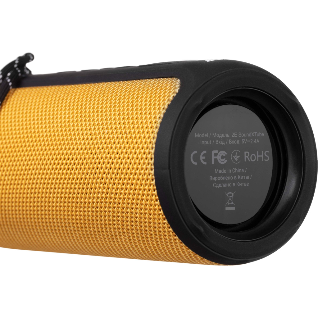 Акустична система 2E SoundXTube TWS MP3 Wireless WaterproofYellow (2E-BSSXTWYW) - фото 5 Акустична система 2E SoundXTube TWS MP3 Wireless WaterproofYellow (2E-BSSXTWYW) - фото 5