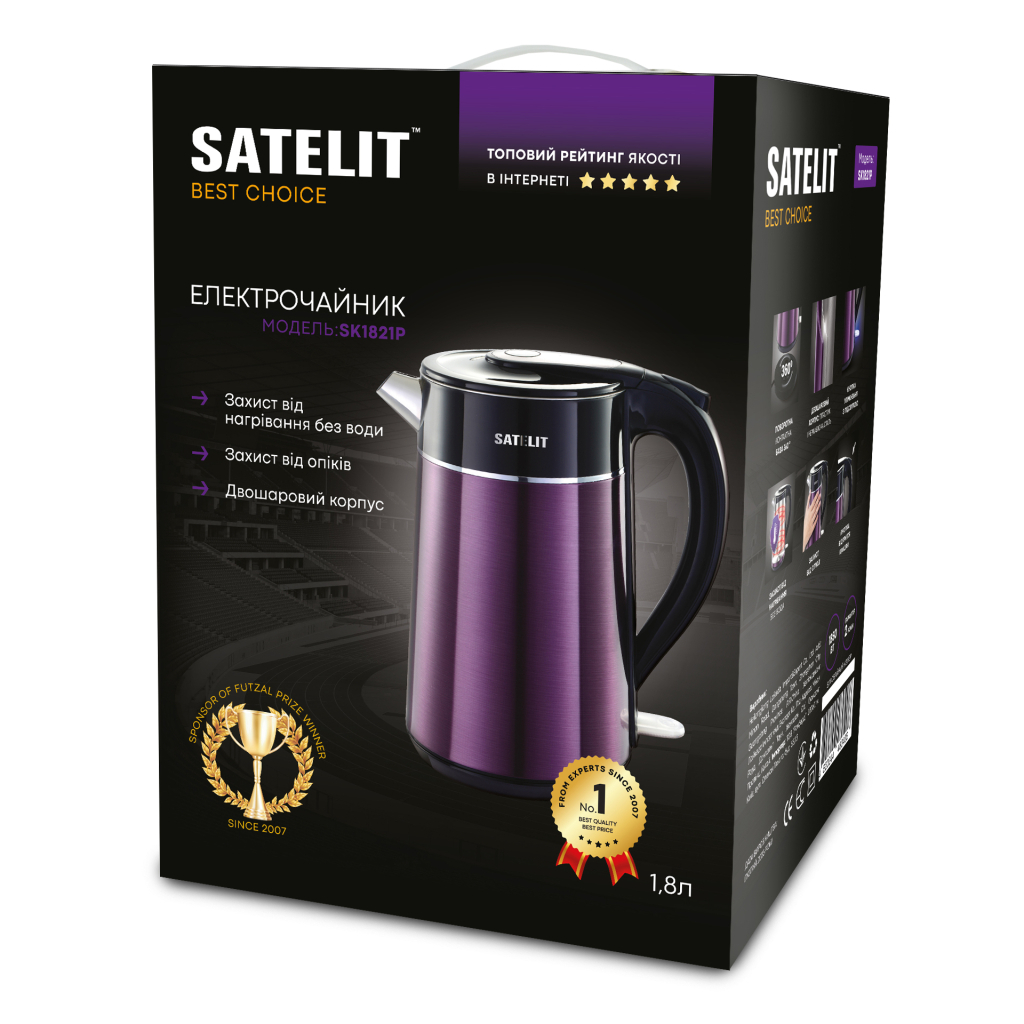 Електрочайник Satelit SK1821P - фото 6 Електрочайник Satelit SK1821P - фото 6