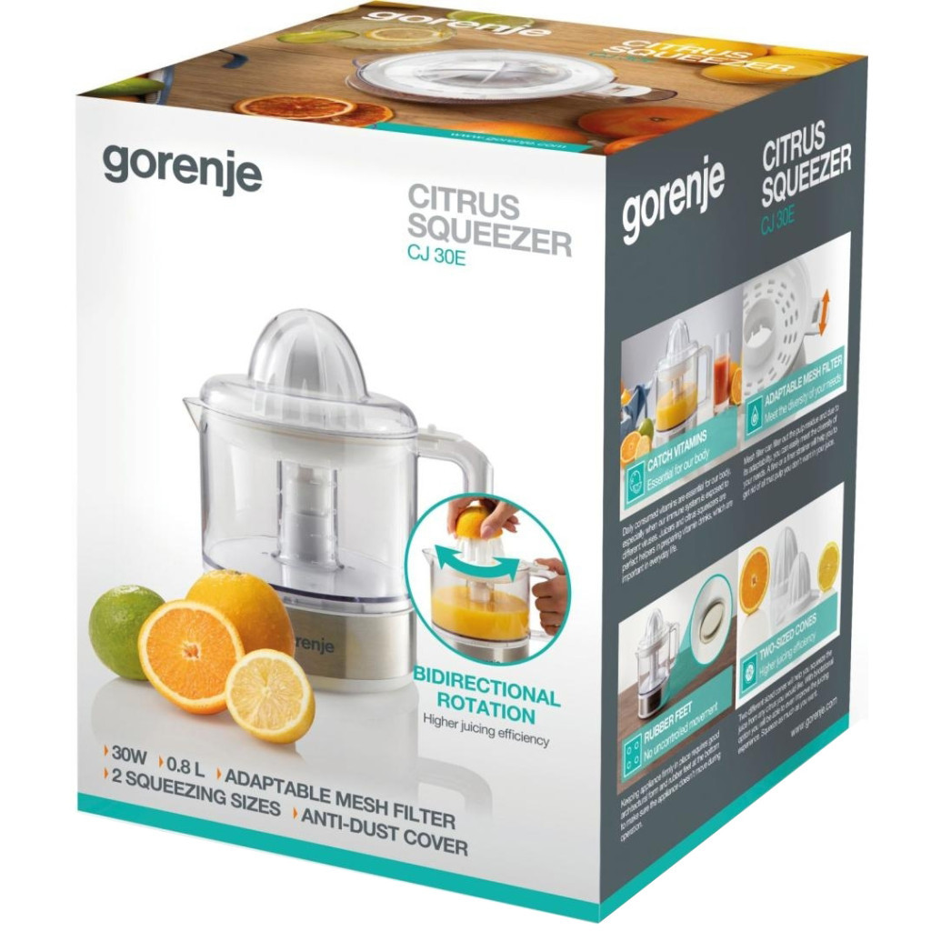 Соковижималка Gorenje CJ30E - фото 4 Соковижималка Gorenje CJ30E - фото 4