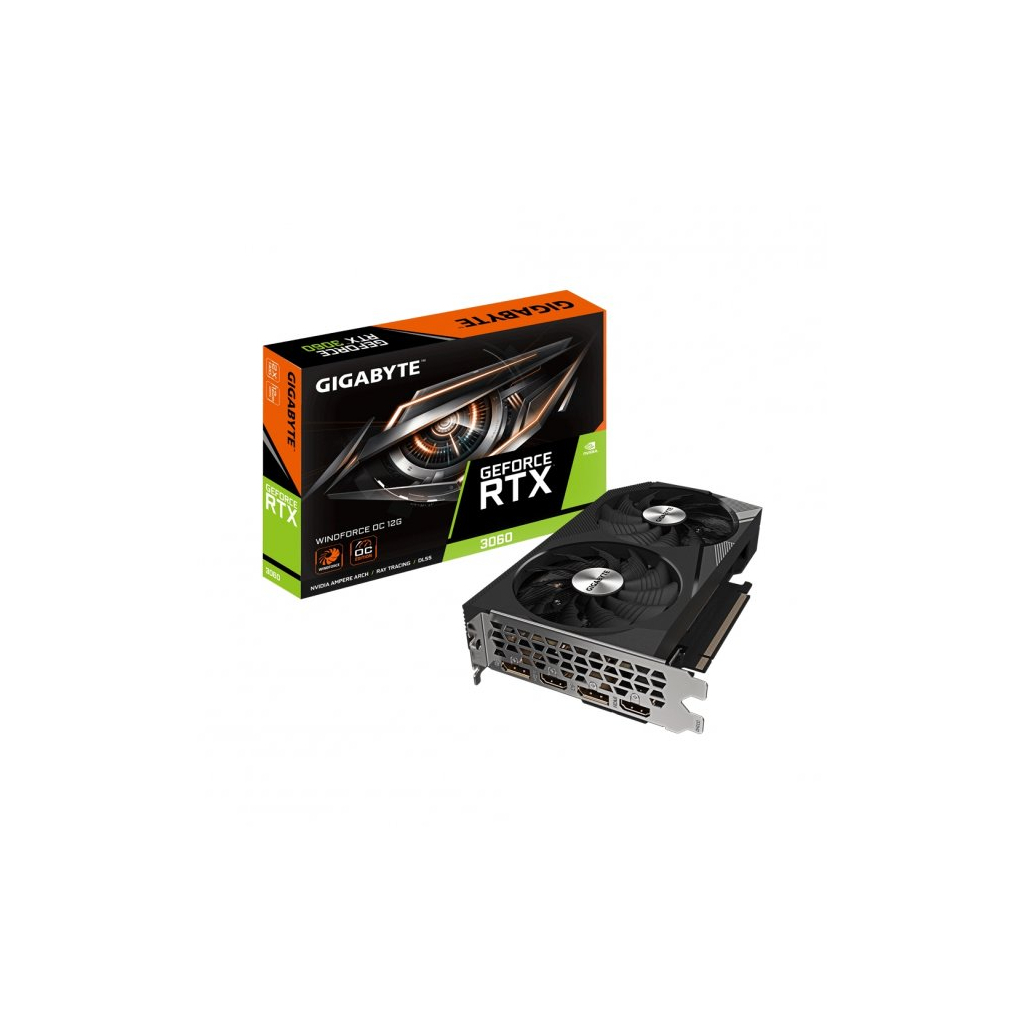 Відеокарта GIGABYTE GeForce RTX3060 12Gb WINDFORCE OC (GV-N3060WF2OC-12GD 2.0) - фото 7 Відеокарта GIGABYTE GeForce RTX3060 12Gb WINDFORCE OC (GV-N3060WF2OC-12GD 2.0) - фото 7