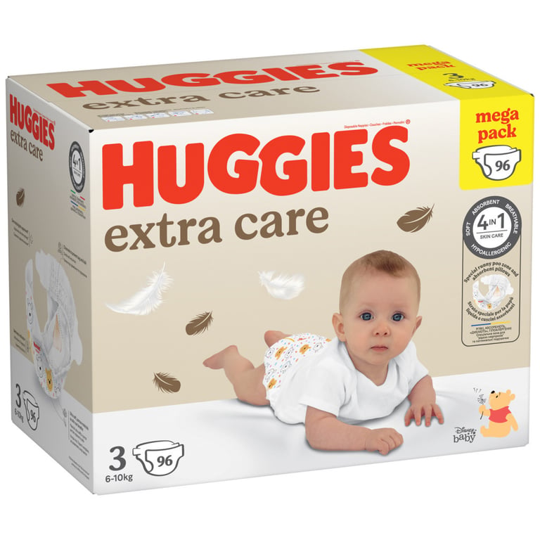 Підгузки Huggies Extra Care Size Розмір 3 (6-10 кг) 96 шт (5029053577944) - фото 2