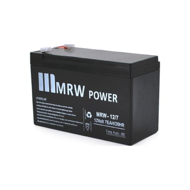 Батарея до ДБЖ Mervesan MRV-12/7, 12V 7Ah (MRW-12/7) - фото 1