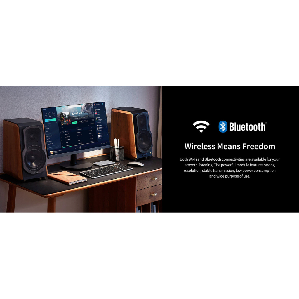 Акустична система Edifier S1000W 120W Bluetooth Wi-Fi Hi-Res Brown (S1000W) - фото 5 Акустична система Edifier S1000W 120W Bluetooth Wi-Fi Hi-Res Brown (S1000W) - фото 5