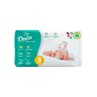 Підгузки Dada Extra Soft Midi 3 4-9 кг 50 шт (4820174981020) - фото 1