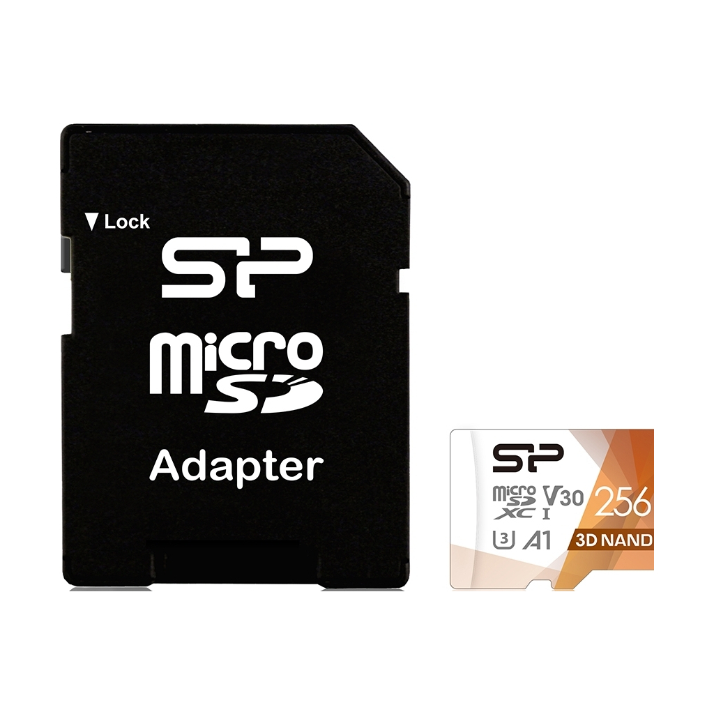 Карта пам'яті Silicon Power 256Gb microSDXC U3 A1 V30 Superior Color 100R/80W + adapter (SP256GBSTXDU3V20AB) - фото 1 Карта пам'яті Silicon Power 256Gb microSDXC U3 A1 V30 Superior Color 100R/80W + adapter (SP256GBSTXDU3V20AB) - фото 1