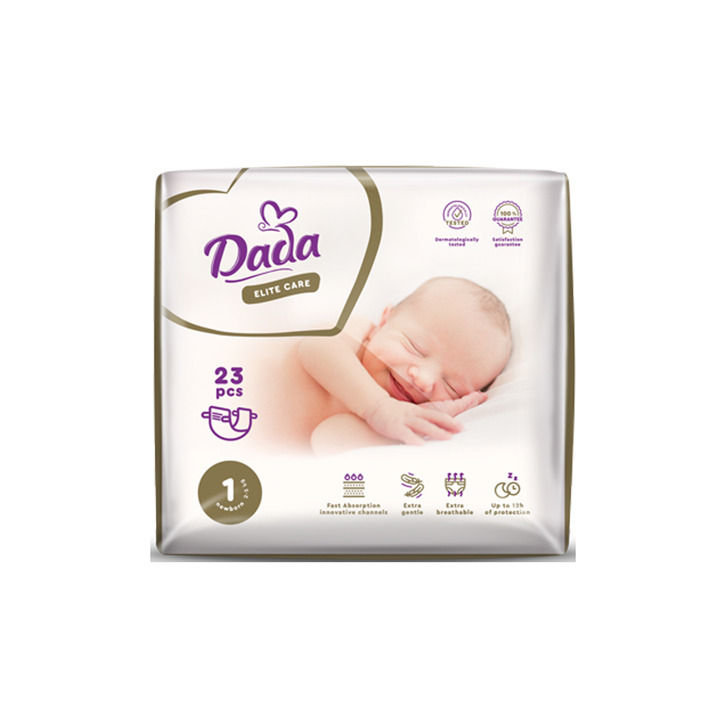 Підгузки Dada Elite Care Newborn 1 (2-5 кг) 23 шт (4820174981075) - фото 1