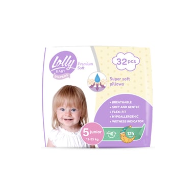 Підгузки Lolly Premium Soft 5 (11-25 кг) 32 шт (4820174981051) - фото 1