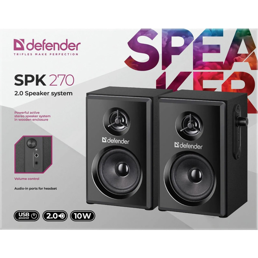 Акустична система Defender SPK 270 USB Black (65270) - фото 7 Акустична система Defender SPK 270 USB Black (65270) - фото 7