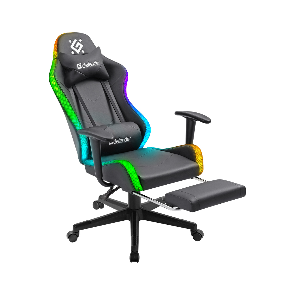 Крісло ігрове Defender Watcher RGB Black (64334) - фото 5 Крісло ігрове Defender Watcher RGB Black (64334) - фото 5