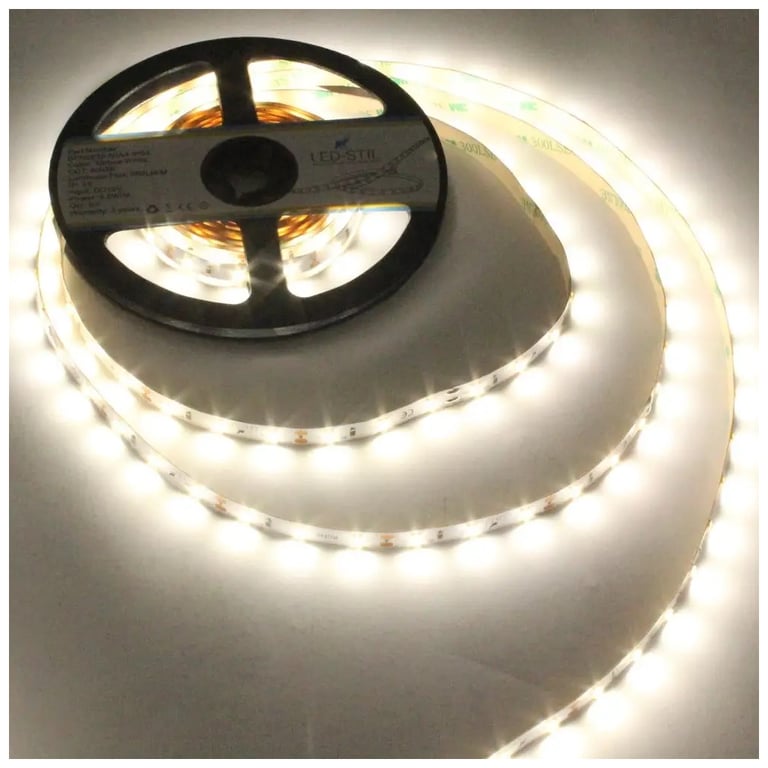 Світлодіодна стрічка LED-STIL 4000K 4,8 Вт/м 2835 60 діодів IP33 12 Вольт 500 lm нейтральне світло (DFN2835-60A4-IP33) - фото 1