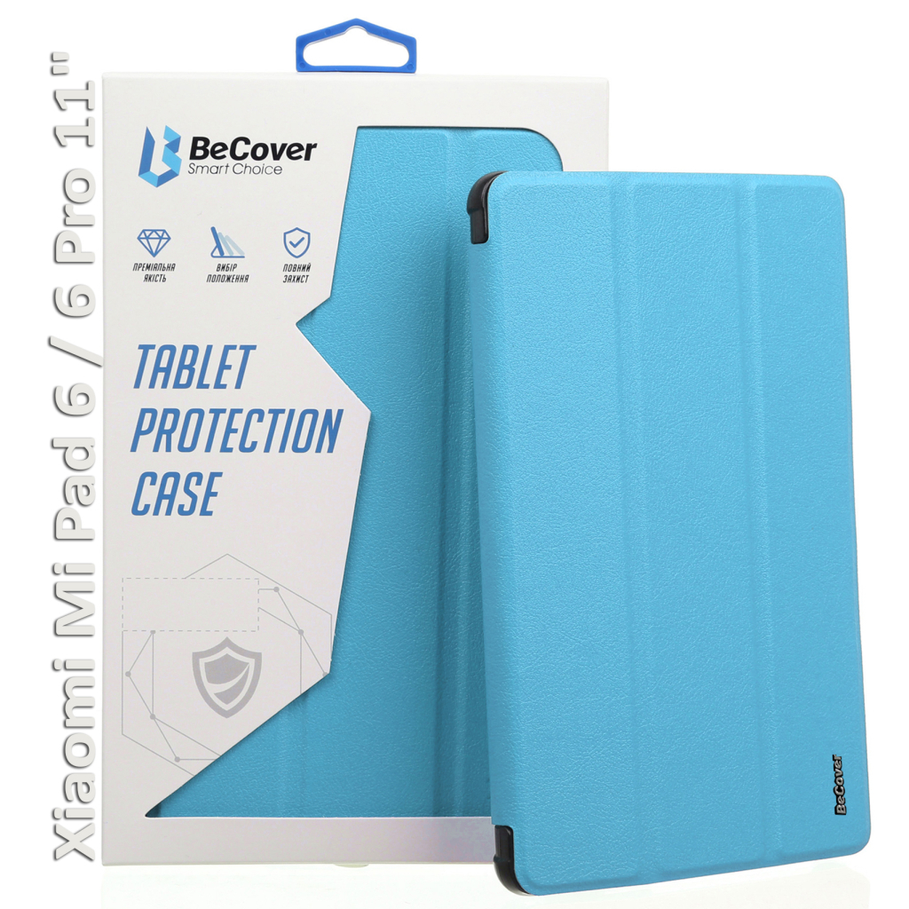Чохол до планшета BeCover TPU Edge stylus mount Xiaomi Mi Pad 6 / 6 Pro 11" Blue (709559) - фото 1