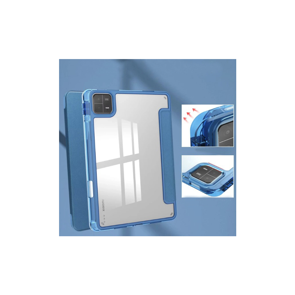 Чохол до планшета BeCover TPU Edge stylus mount Xiaomi Mi Pad 6 / 6 Pro 11" Blue (709559) - фото 6 Чохол до планшета BeCover TPU Edge stylus mount Xiaomi Mi Pad 6 / 6 Pro 11" Blue (709559) - фото 6