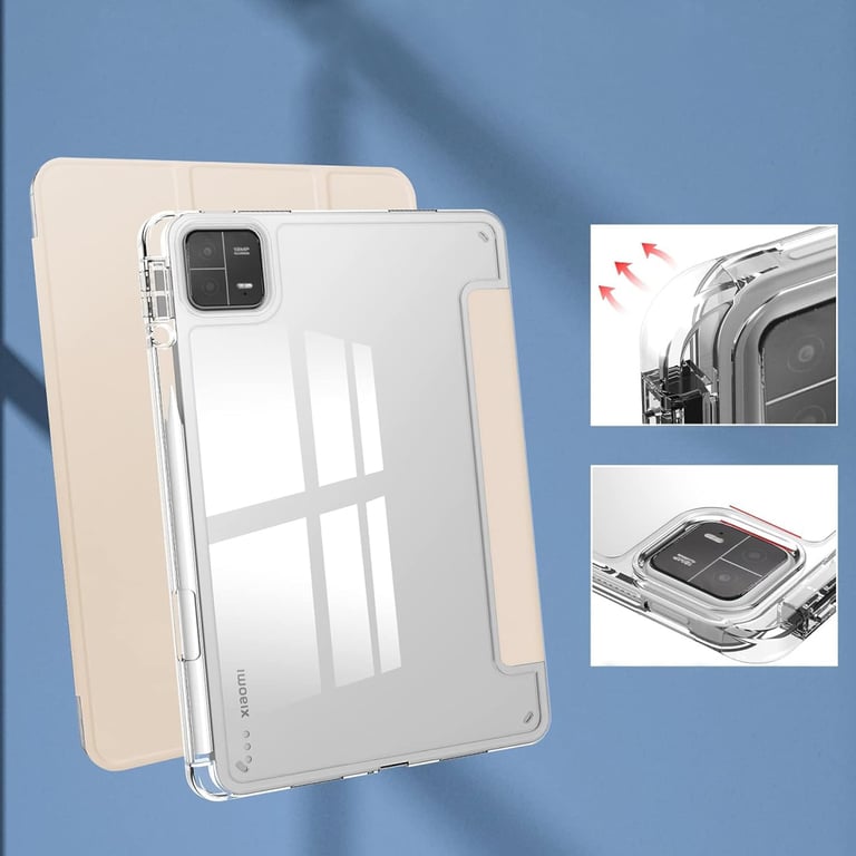Чохол до планшета BeCover TPU Edge stylus mount Xiaomi Mi Pad 6 / 6 Pro 11" Rose Gold (709557) - фото 5