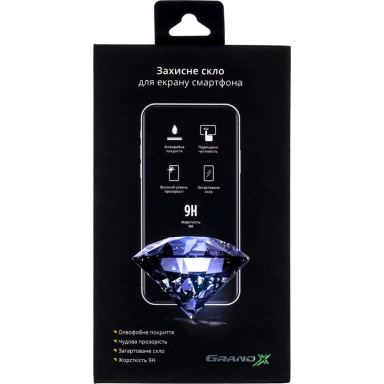 Скло захисне Grand-X Samsung Galaxy A14 SM-A145 black (GXSGA145FCB) - фото 1