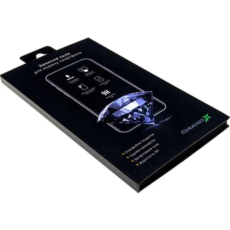 Скло захисне Grand-X Samsung Galaxy A14 SM-A145 black (GXSGA145FCB) - фото 3