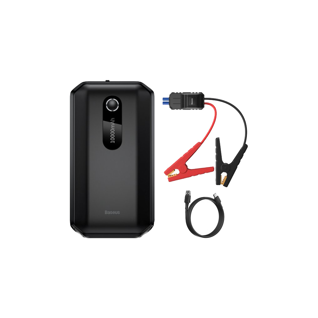 Пуско зарядний пристрій Baseus 10000mAh Super Energy AirCar Jump Starter Black (CGNL020101) Пуско зарядний пристрій Baseus 10000mAh Super Energy AirCar Jump Starter Black (CGNL020101)