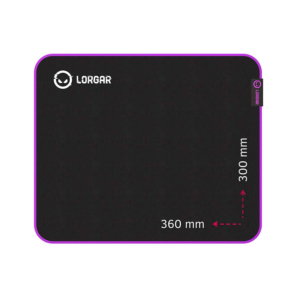 Килимок для мишки Lorgar Main 313 Black/Purple (LRG-GMP313) - фото 1