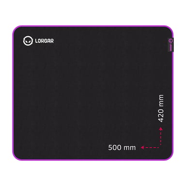 Килимок для мишки Lorgar Main 315 Black/Purple (LRG-GMP315) - фото 1