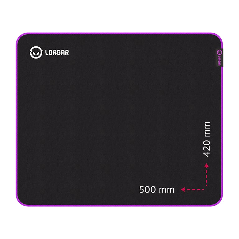 Килимок для мишки Lorgar Main 315 Black/Purple (LRG-GMP315) - фото 1