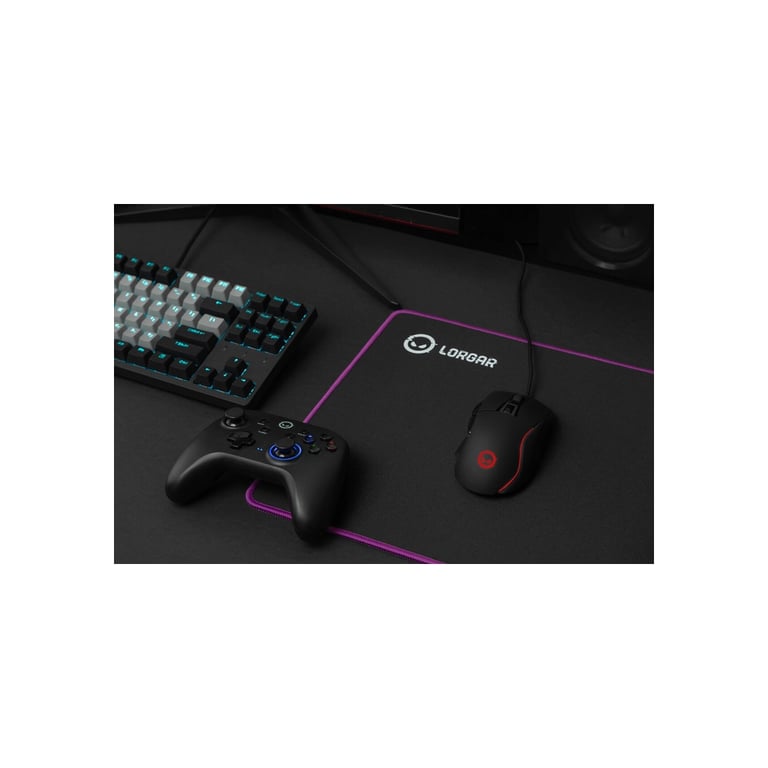 Килимок для мишки Lorgar Main 315 Black/Purple (LRG-GMP315) - фото 4