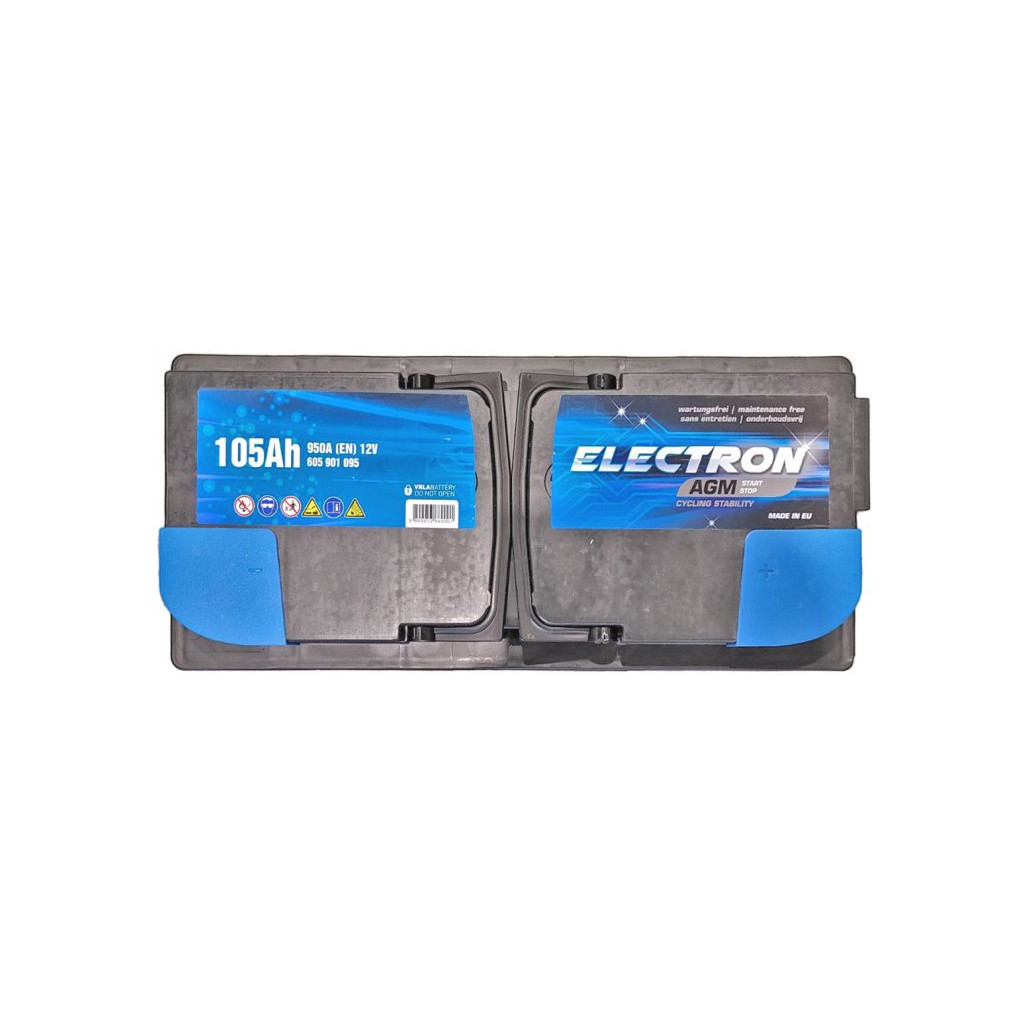 Акумулятор автомобільний ELECTRON AGM 105Ah Ев (-/+) (950EN) (605901095) - фото 2 Акумулятор автомобільний ELECTRON AGM 105Ah Ев (-/+) (950EN) (605901095) - фото 2