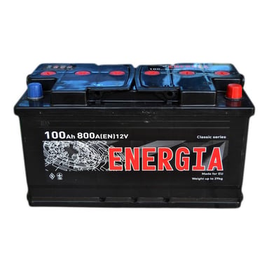 Акумулятор автомобільний ENERGIA 100Ah Ев (-/+) (800EN) (22392) - фото 1