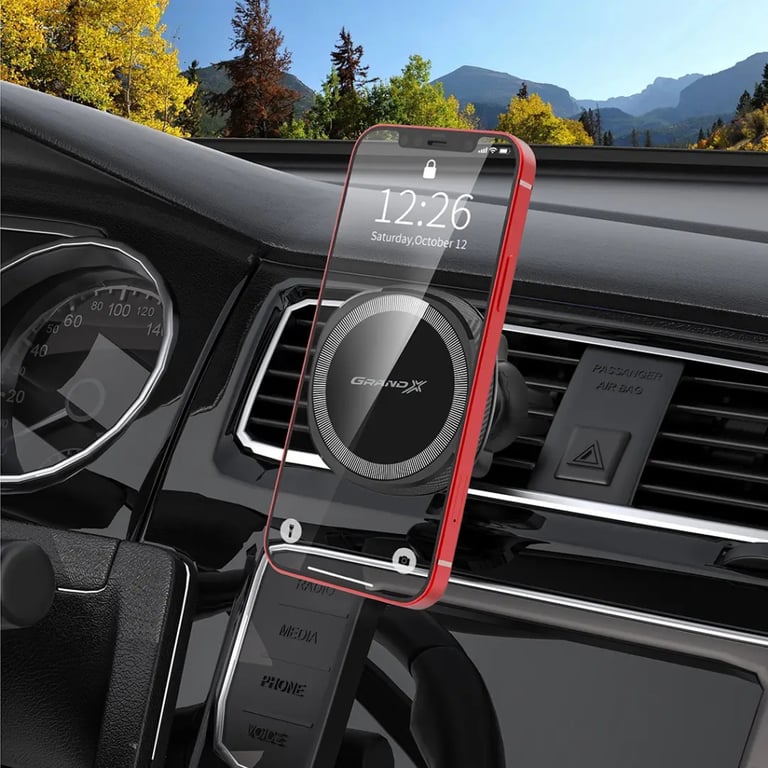 Універсальний автотримач Grand-X MT-15 MagSafe (кріплення на дефлектор) (MT-15) - фото 4