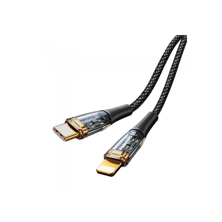 Дата кабель USB-C to Lightning 1.2m 3A 27W black ColorWay (CW-CBPDCL057-BK) - фото 2