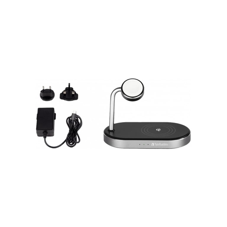Зарядний пристрій Verbatim 3in1 Apple Watch and iPhone Charging Stand (49556) - фото 6