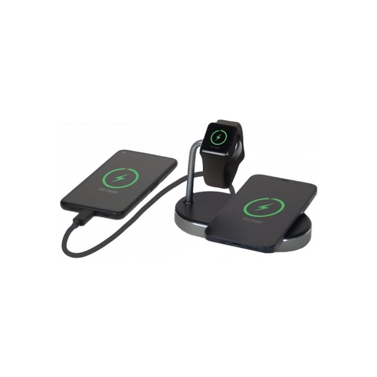 Зарядний пристрій Verbatim 3in1 Apple Watch and iPhone Charging Stand (49556) - фото 8