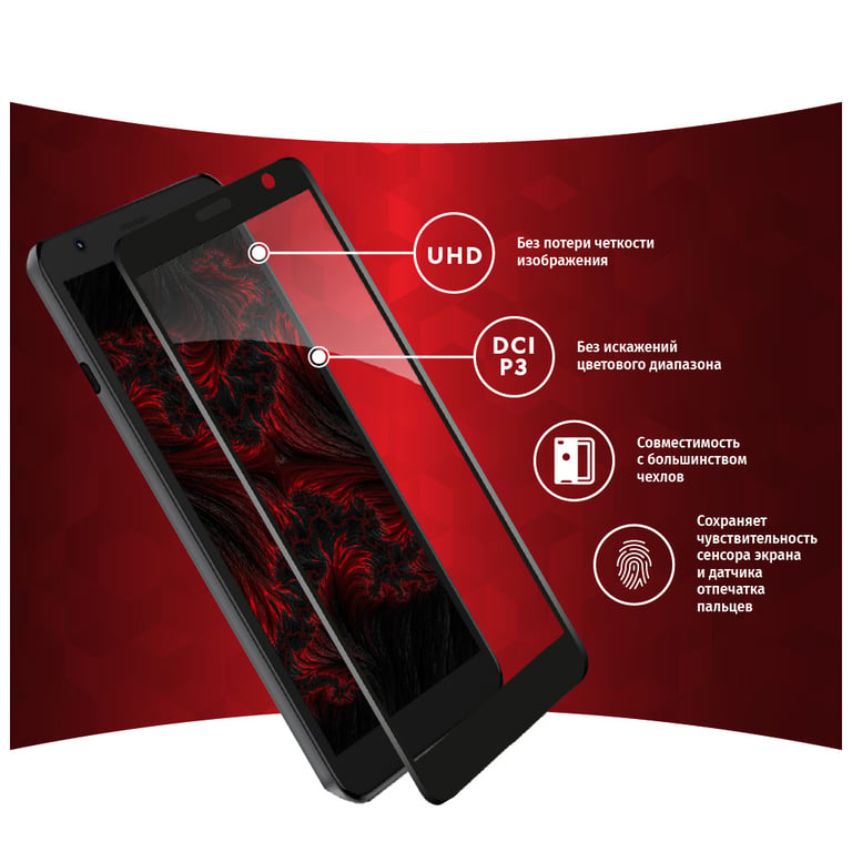 Скло захисне Intaleo Full Glue ZTE Blade L9 (1283126517747) - фото 3