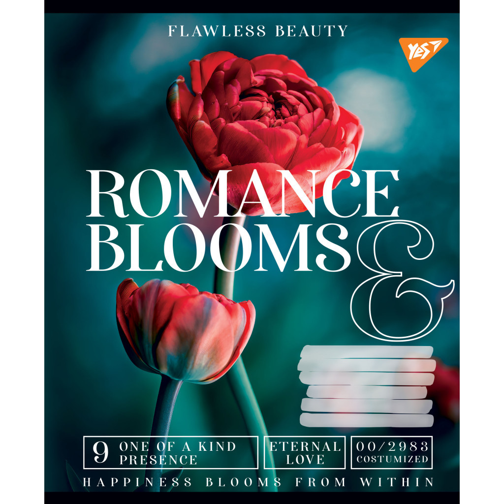 Зошит Yes А5 Romance blooms 48 аркушів, лінія (766460) - фото 1 Зошит Yes А5 Romance blooms 48 аркушів, лінія (766460) - фото 1