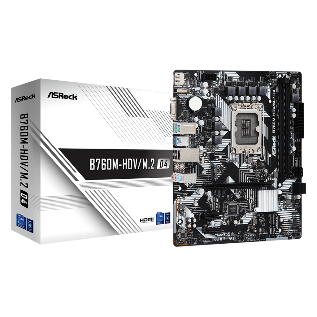 Материнська плата ASRock B760M-HDV/M.2 D4 - фото 5 Материнська плата ASRock B760M-HDV/M.2 D4 - фото 5