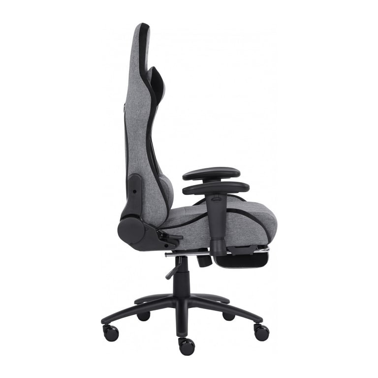 Крісло ігрове GT Racer X-2534-F Gray/Black Suede (X-2534-F Fabric Gray/Black Suede) - фото 3