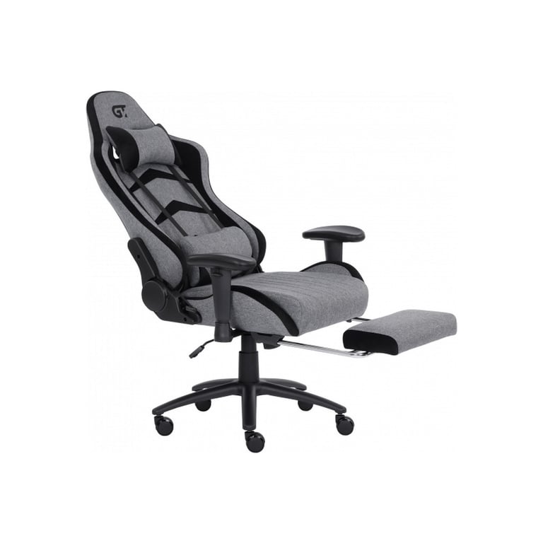 Крісло ігрове GT Racer X-2534-F Gray/Black Suede (X-2534-F Fabric Gray/Black Suede) - фото 6